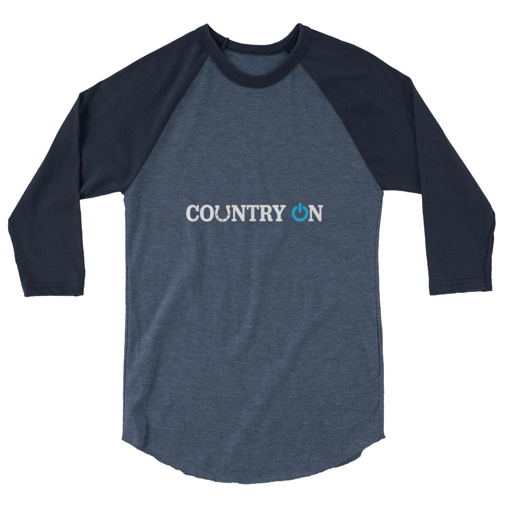 Country Lifestyle ON 3/4 Sleeve Raglan shirt (Denim & Navy)
