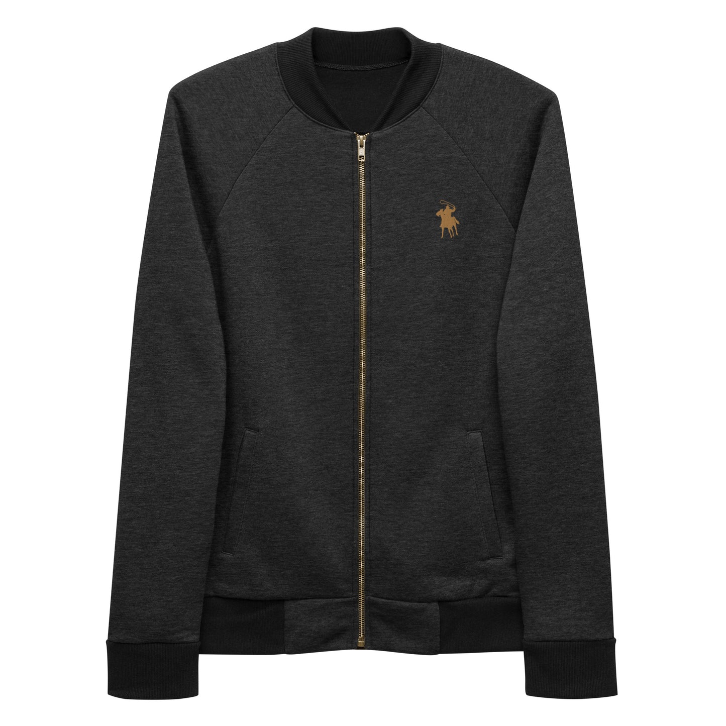 Country Polo Bomber Jacket (Heather Black)