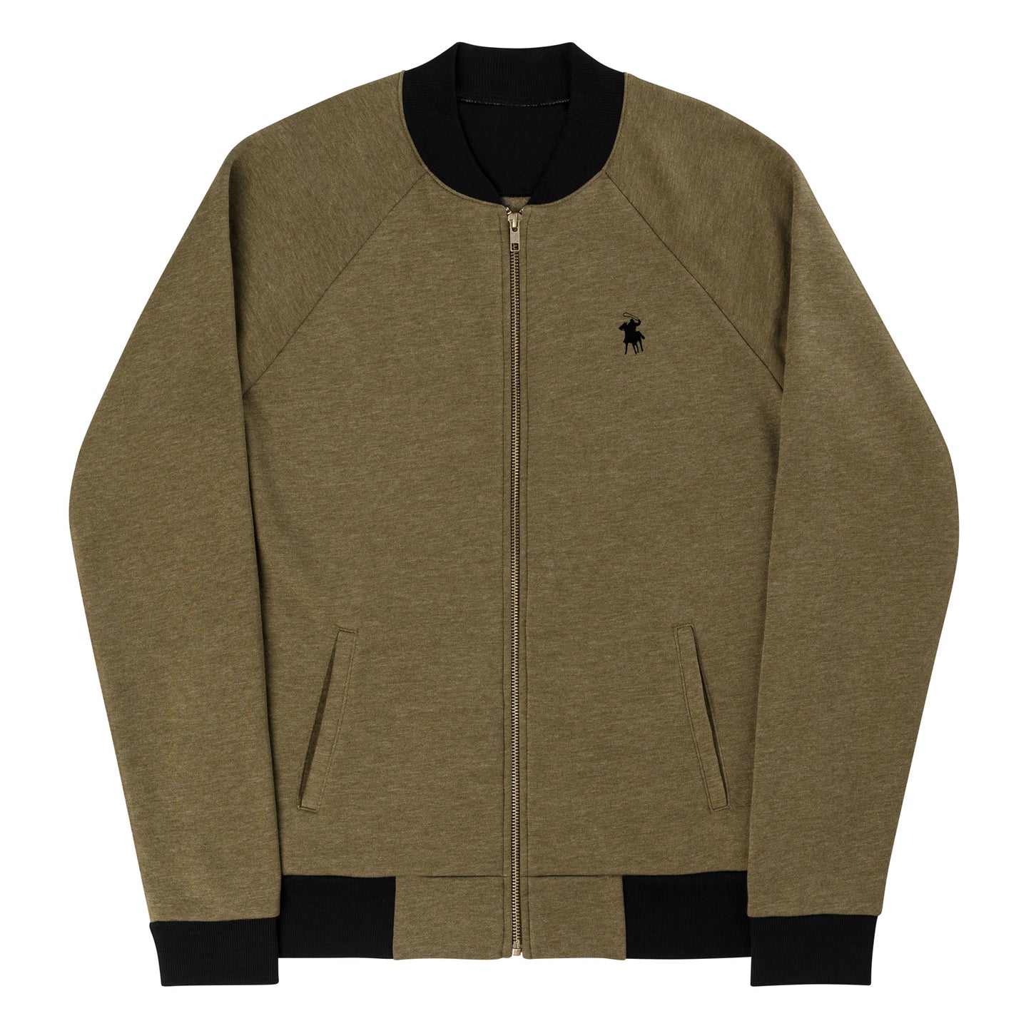 Country Polo Bomber Jacket (Heather Military Green)
