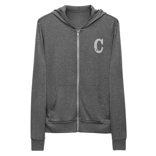 Varsity Cowboy "C" Zip Hoodie (Grey)