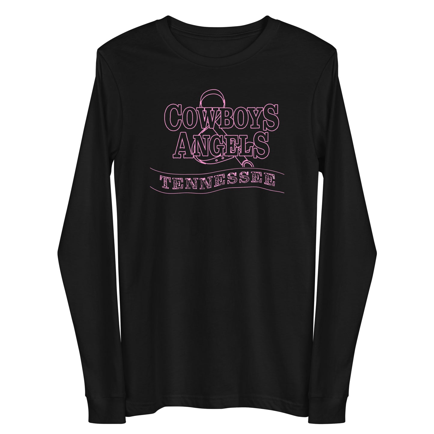 Tennessee Pink Long Sleeve Tee (Black)
