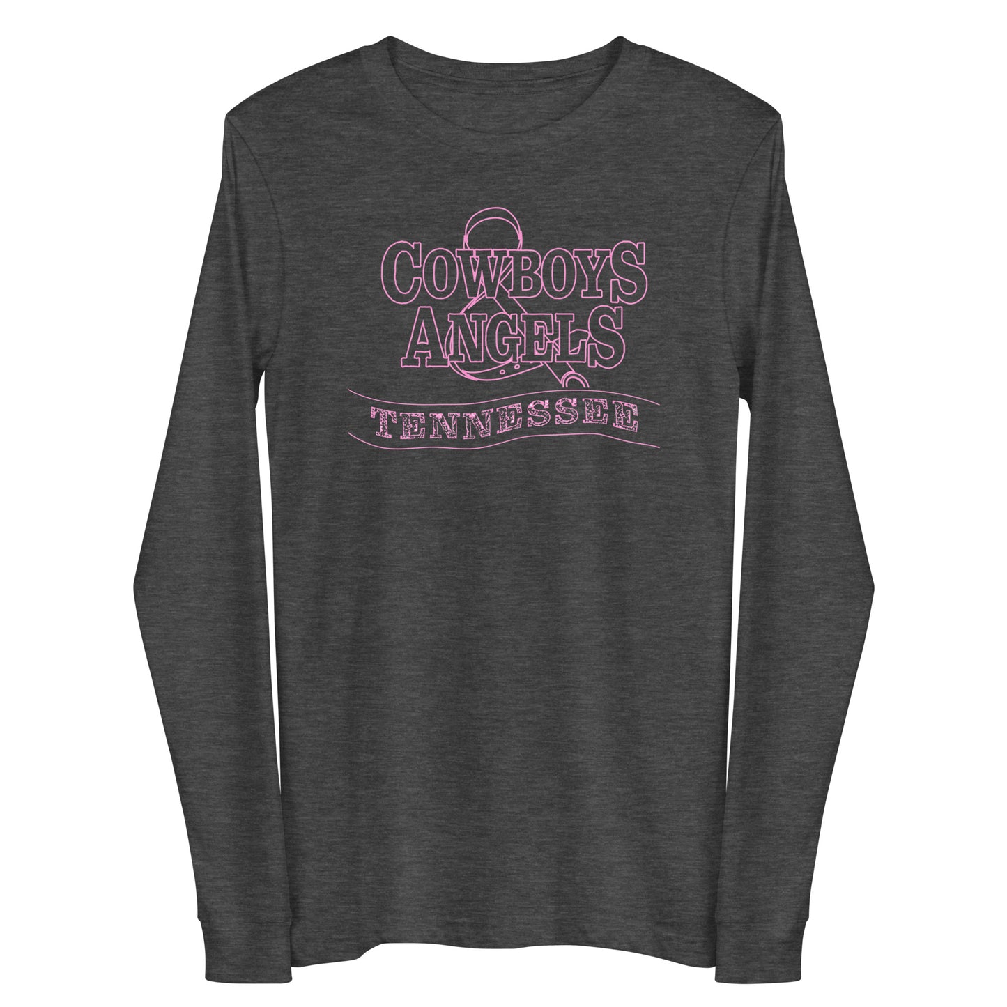 Tennessee Pink Long Sleeve Tee (Dark Grey)