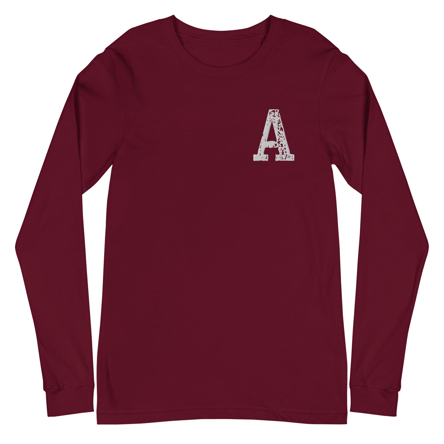 Varsity Angel Big "A" Long Sleeve Tee (Maroon)