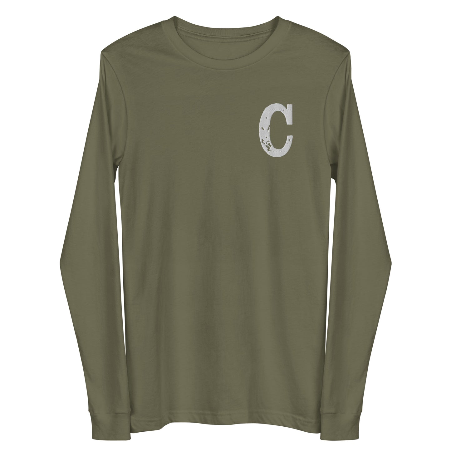 Varsity Cowboy "C" Long Sleeve Tee (Military Green)