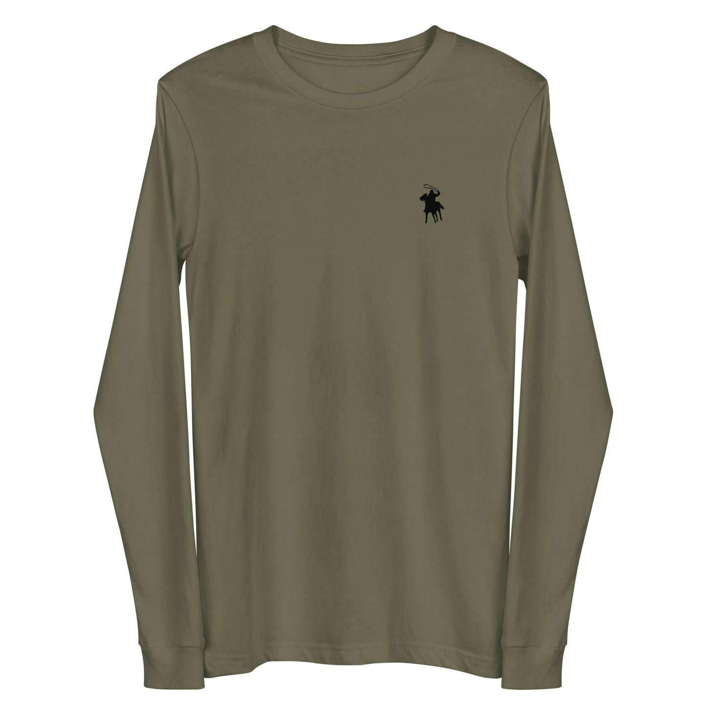 Country Polo Long Sleeve Tee (Military Green)