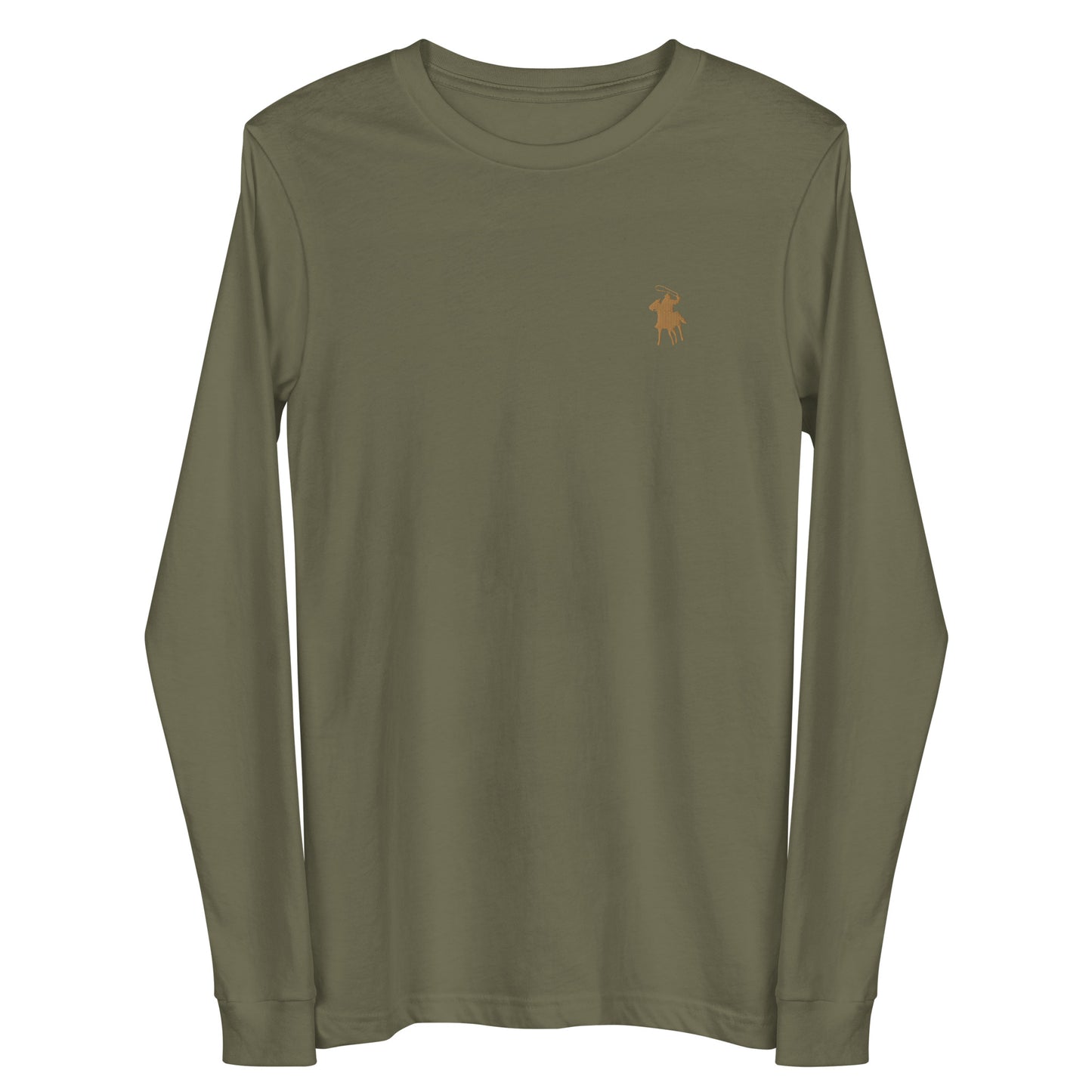 Country Polo Long Sleeve Tee (Military Green)