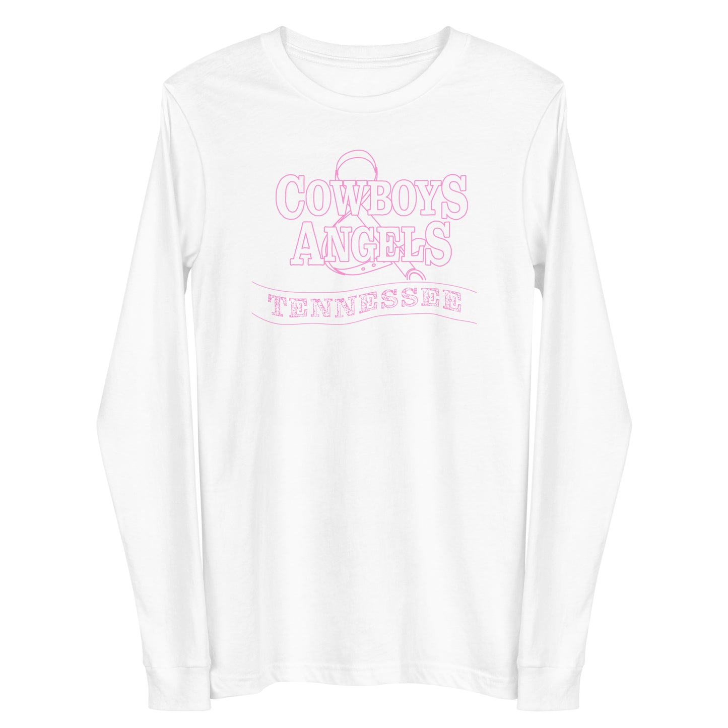 Tennessee Pink Long Sleeve Tee (White)