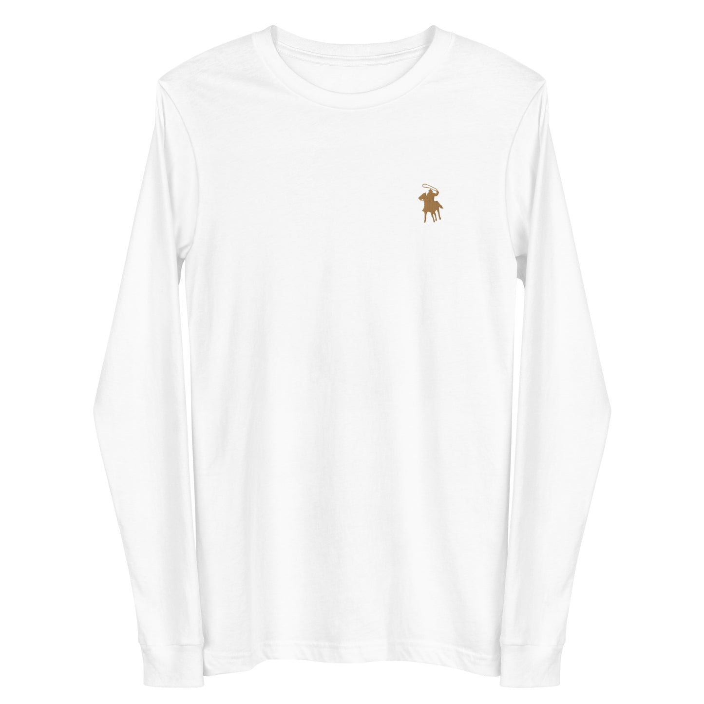 Country Polo Long Sleeve Tee (White)