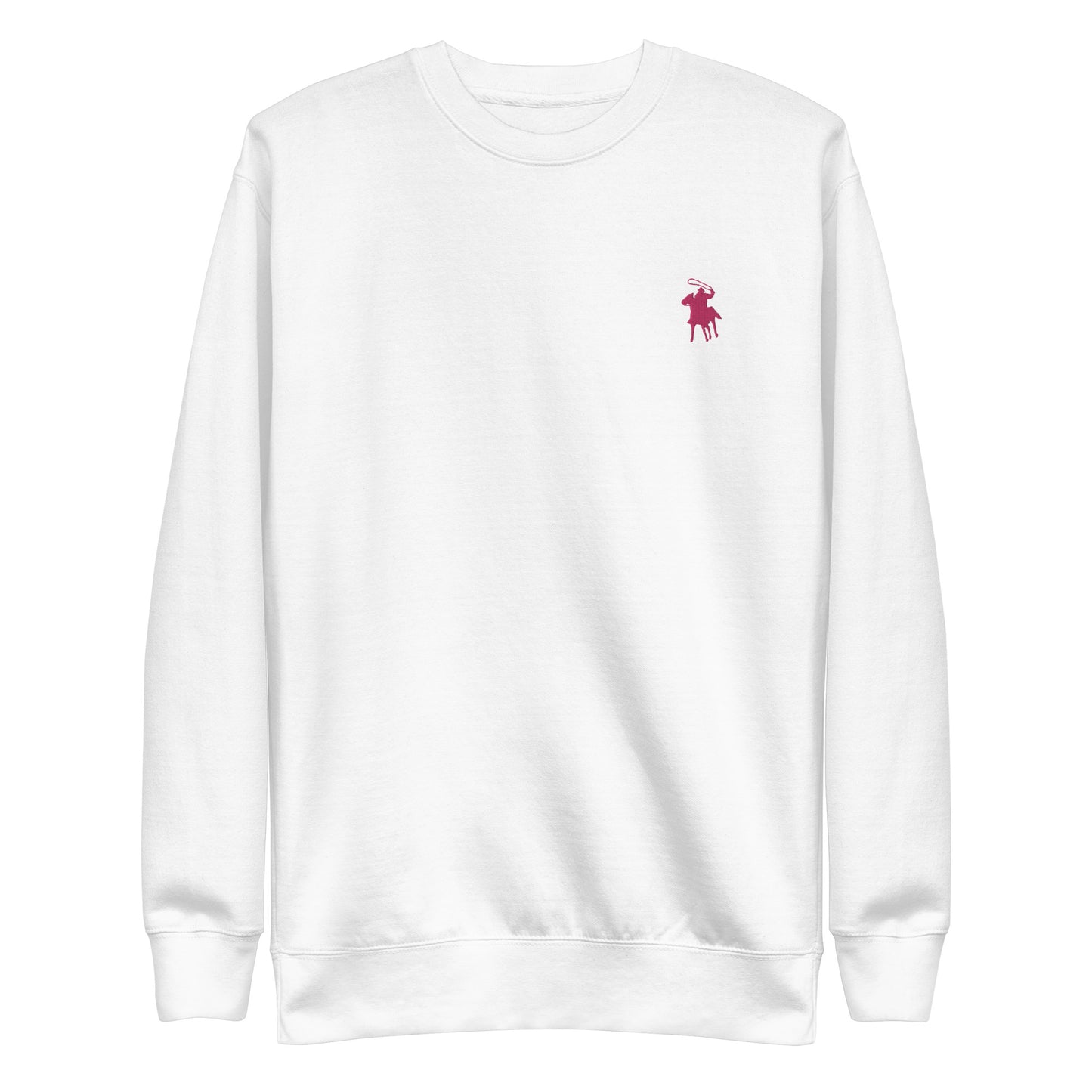 Country Polo Sweatshirt (White sweatshirt with Pink Logo)