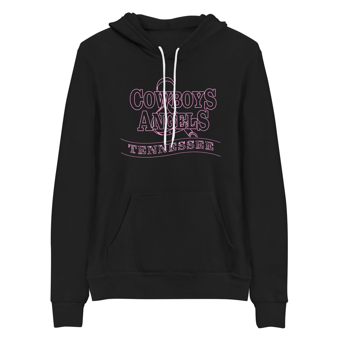 Tennessee Pink Hoodie (Black with Pink Logo)