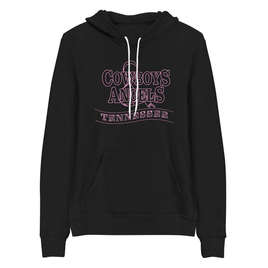 Tennessee Pink Hoodie (Black with Pink Logo)