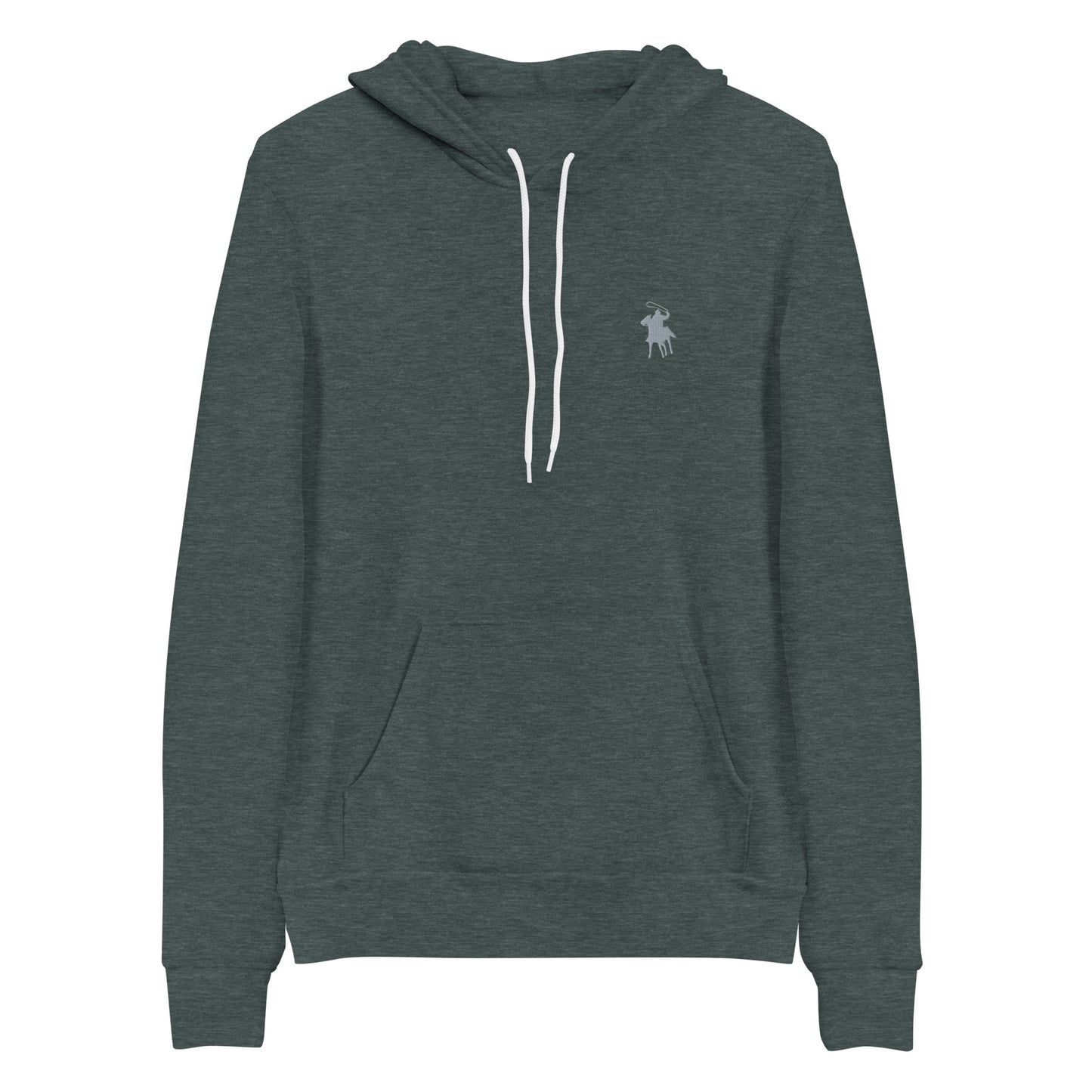 Country Polo Hoodie (Heather Forest)