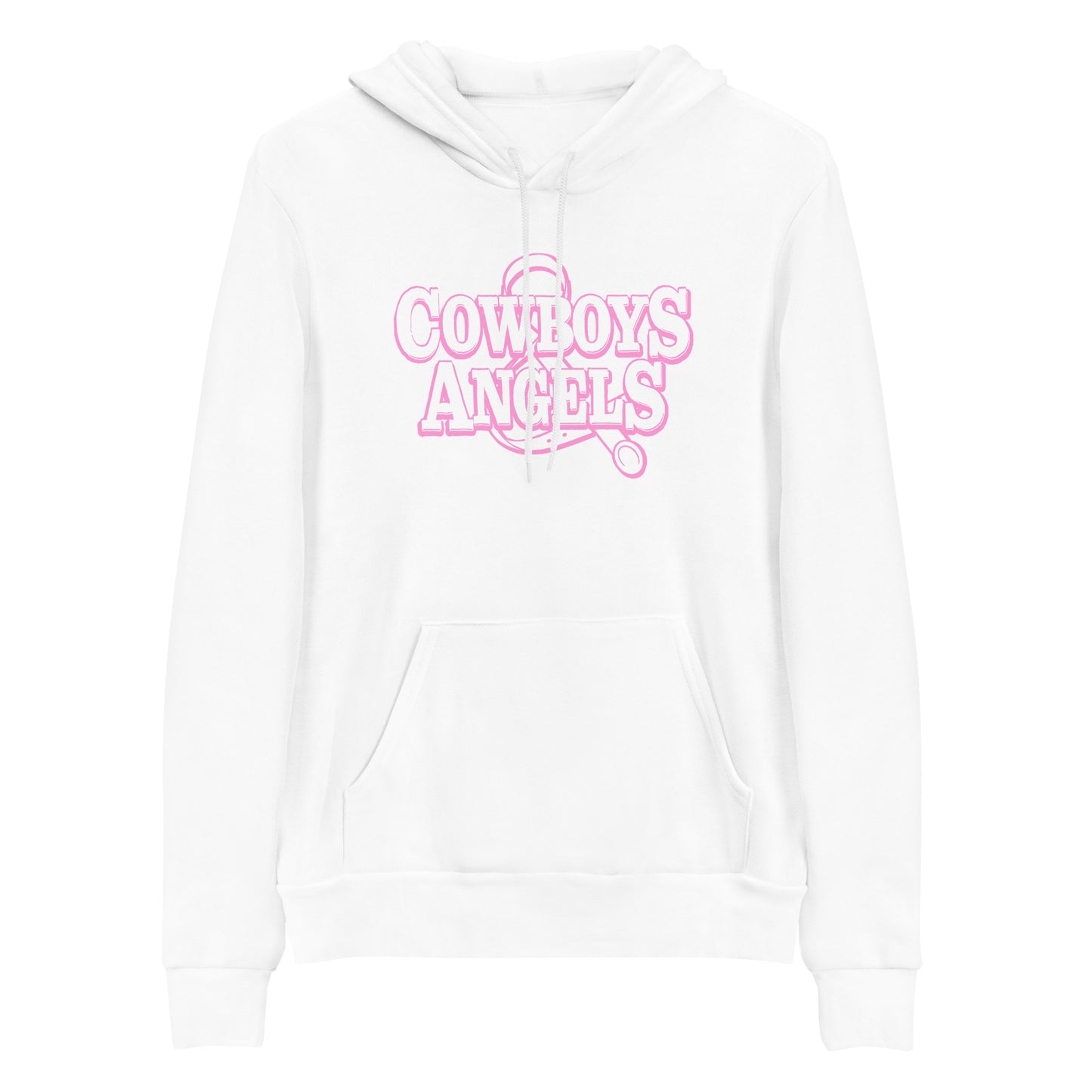 Shades On Pink Hoodie (White with Pink Logo)