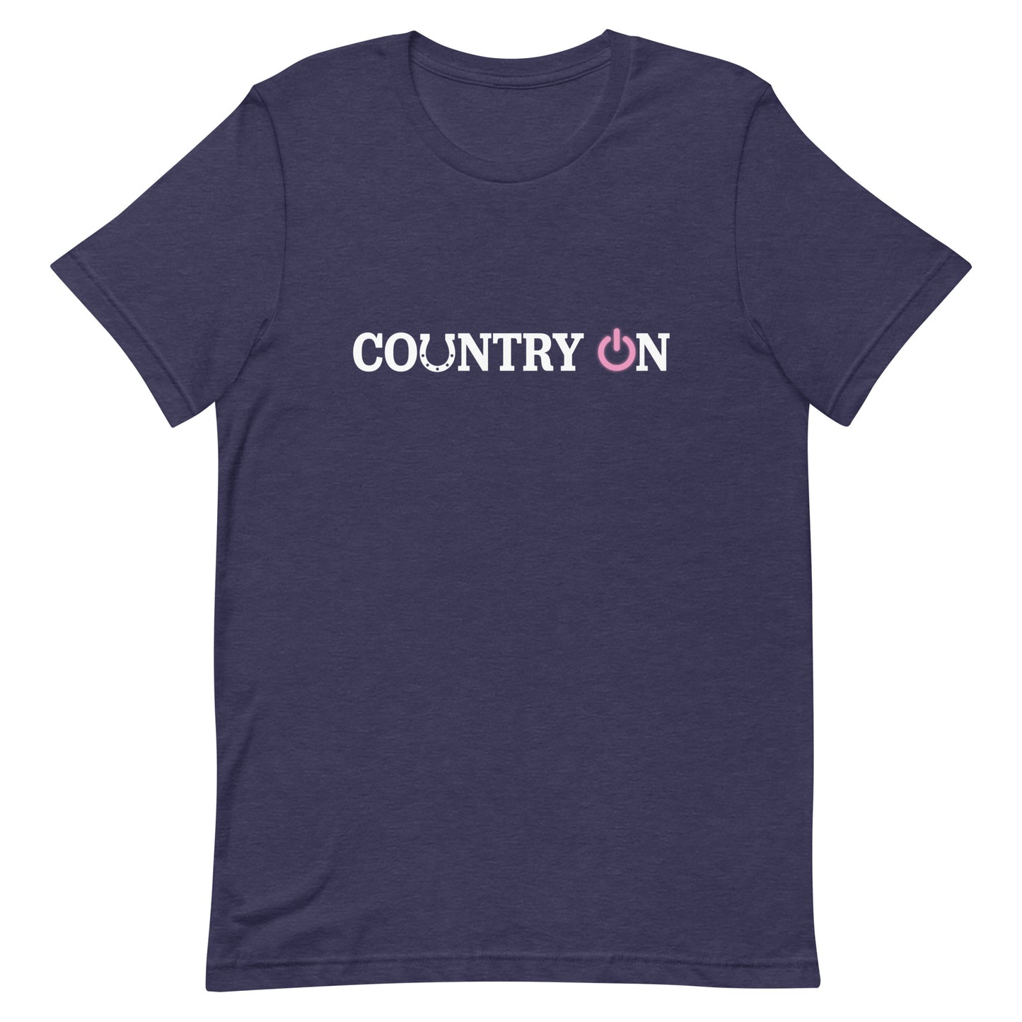 Country Lifestyle ON Tee Pink Logo on Midnight Navy