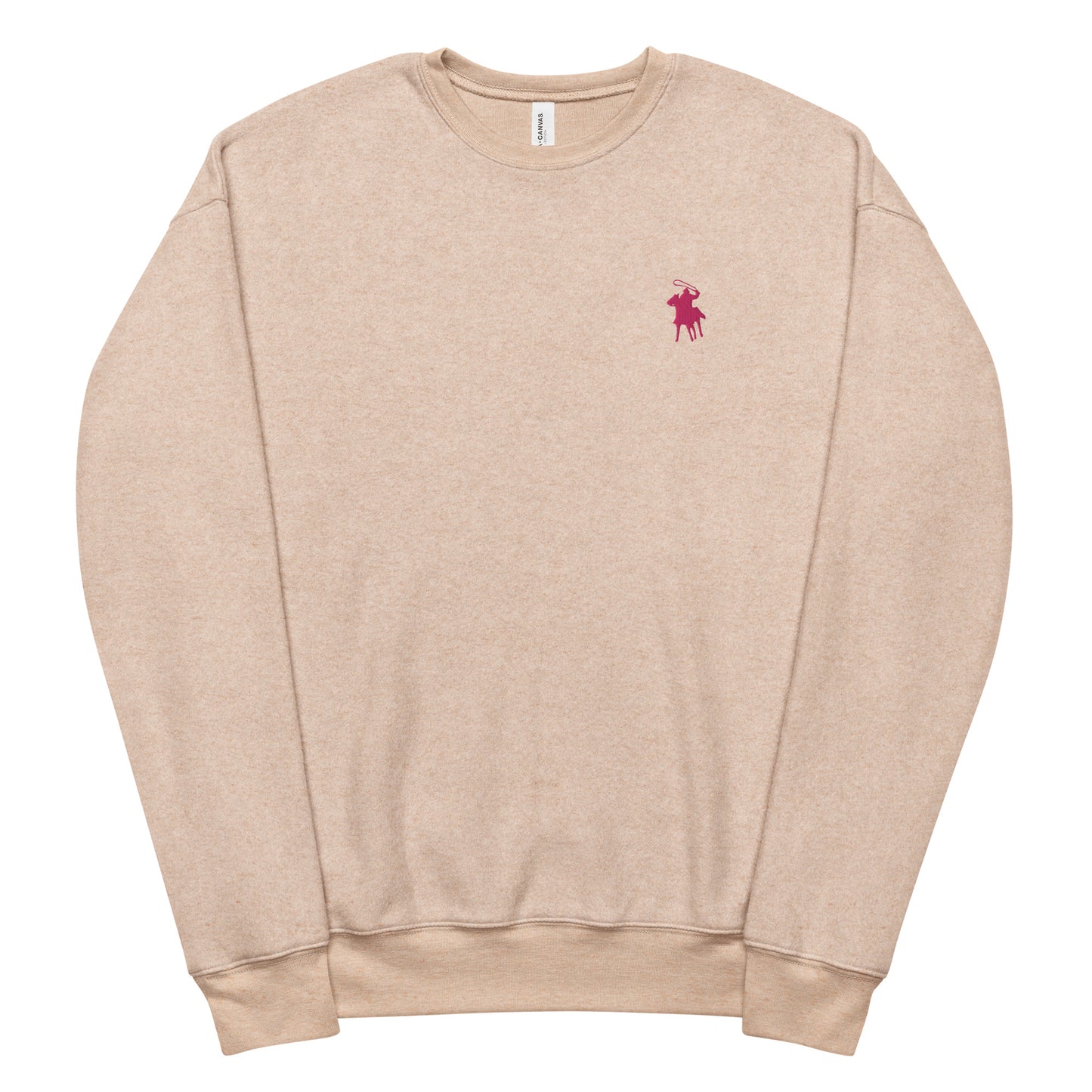 Country Polo Fleece Sweatshirt (Pink Logo)