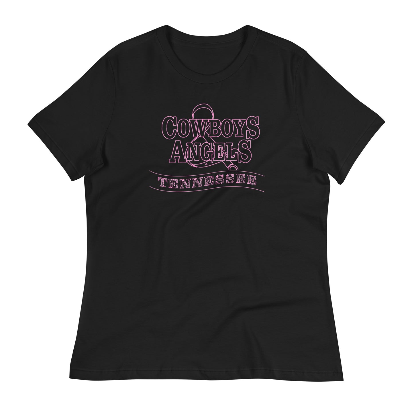 Tennessee Pink Relaxed Tee (Black)