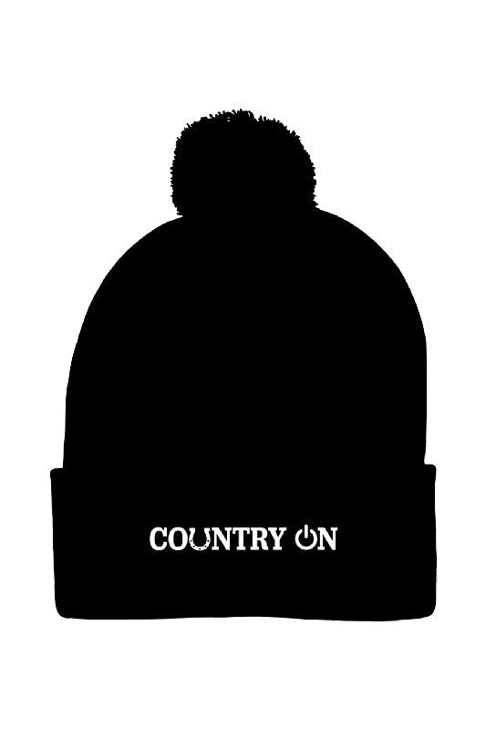 Country Lifestyle ON - Toque - White Logo on Black