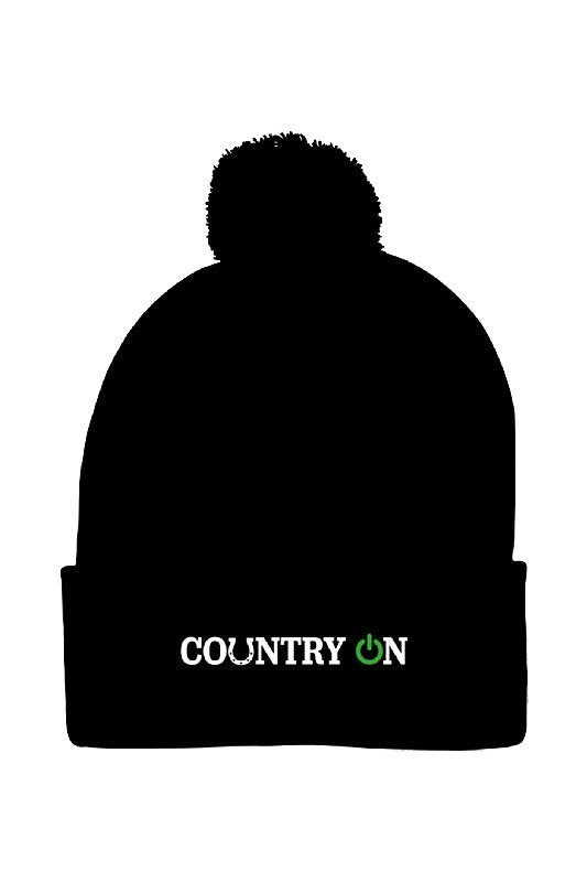 Country Lifestyle ON - Toque - Green Logo on Black