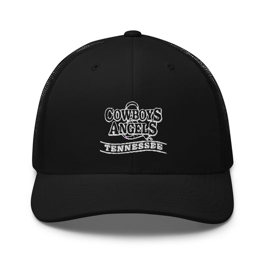Tennessee Trucker Cap (Black with Black Mesh)