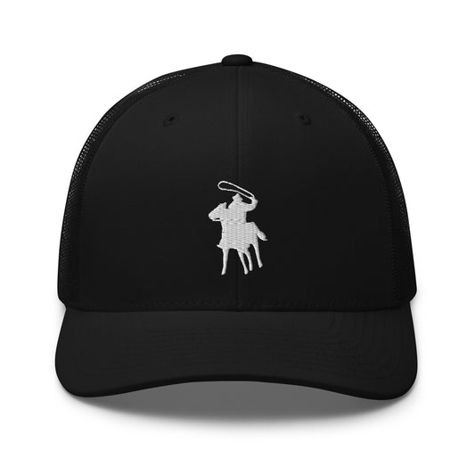 Country Polo Trucker Cap (Black)