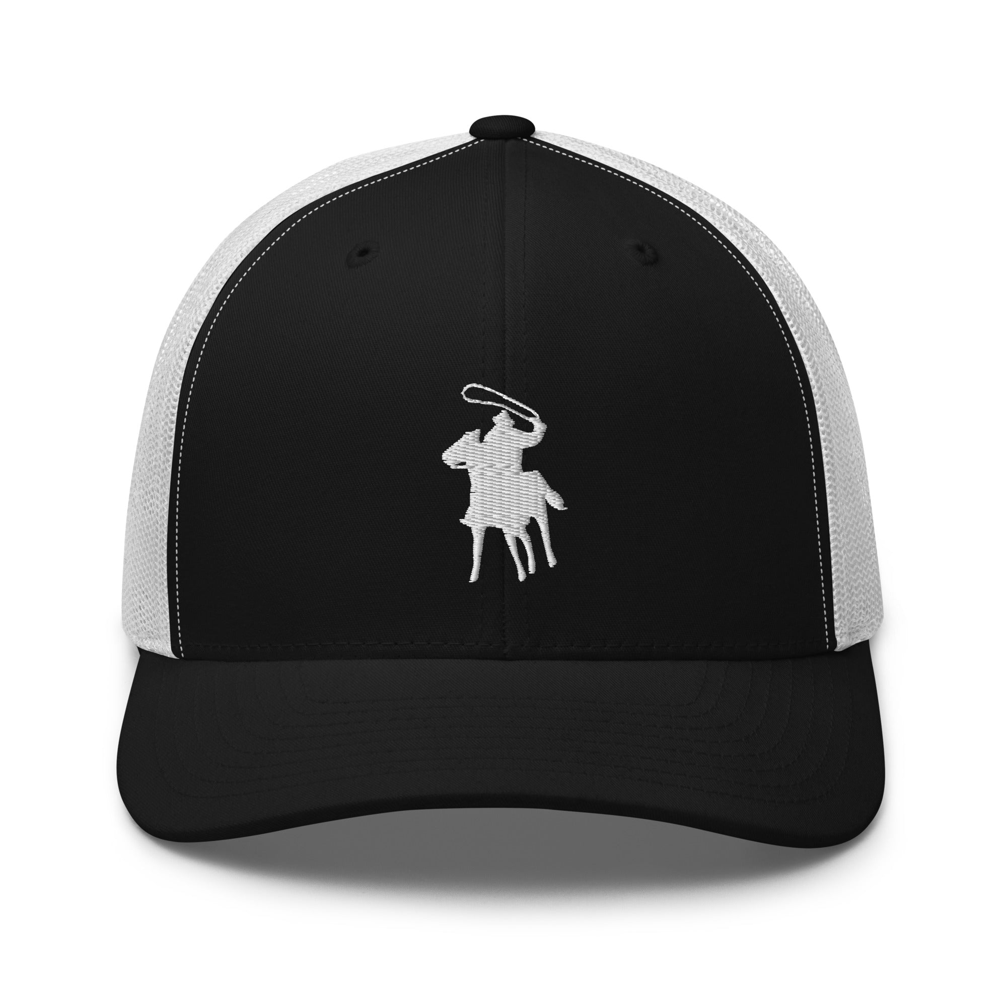 Black white best sale polo hat