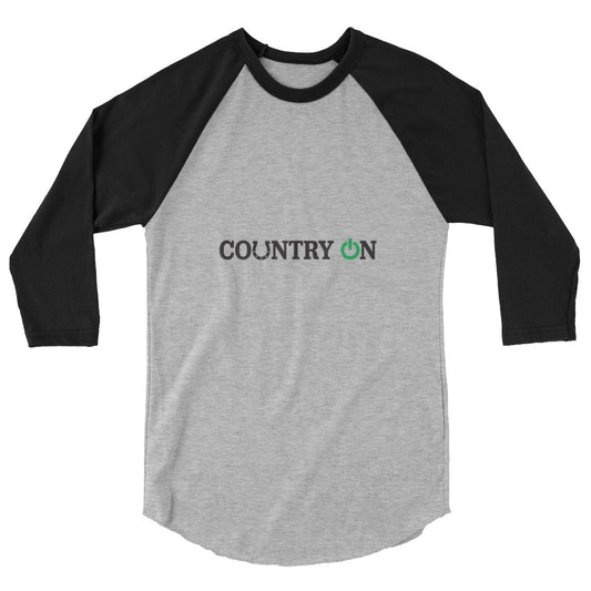 Country Lifestyle ON 3/4 Sleeve Raglan shirt (Gray/Black)