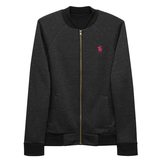 Country Polo Bomber Jacket (Pink Logo)