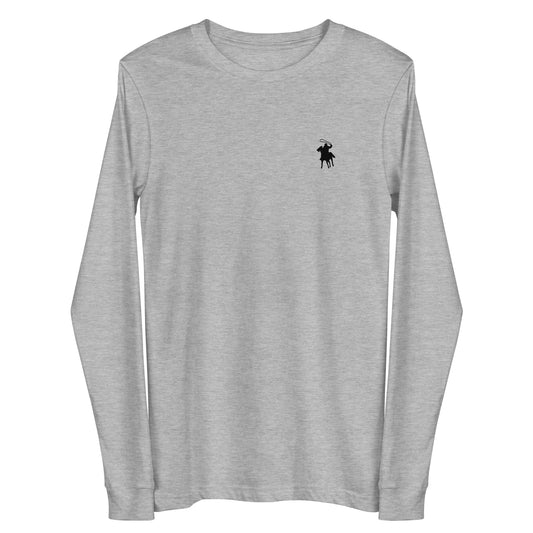 Country Polo Long Sleeve Tee (Athletic Heather)