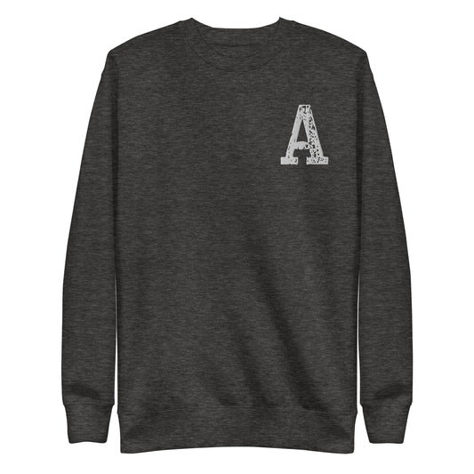 Varsity Angel "A" Sweatshirt (Charcoal)