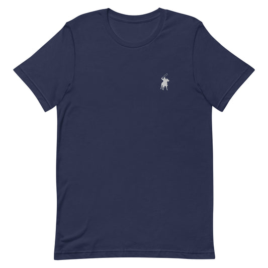 Country Polo Tee (Grey logo on Navy T-shirt)